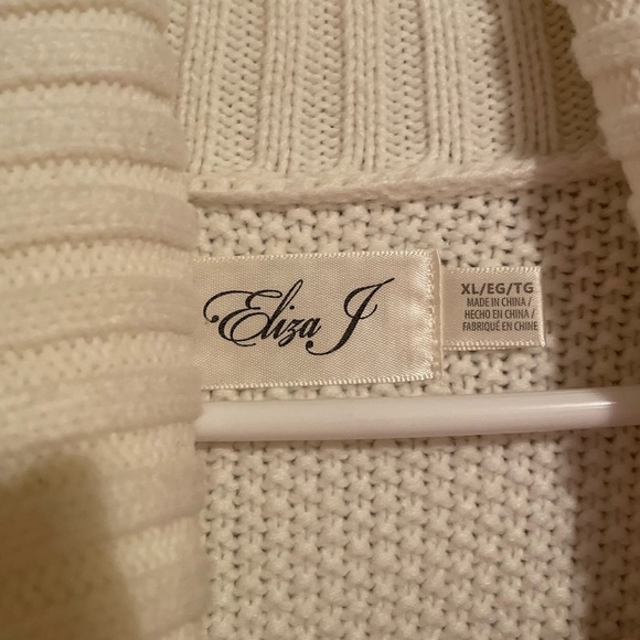 Winter White Eliza J Turtleneck Sweater Dress - XL - Picture 8 of 8